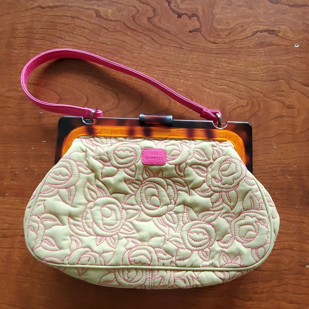 Lulu Guinness Rose's Quilted Green Handbag